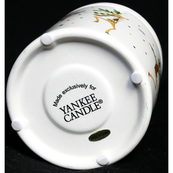 Yankee Candle Christmas Tart Warmer w/ Lid Dancing Sweater Wearing Reindeer - Picture 8 of 10